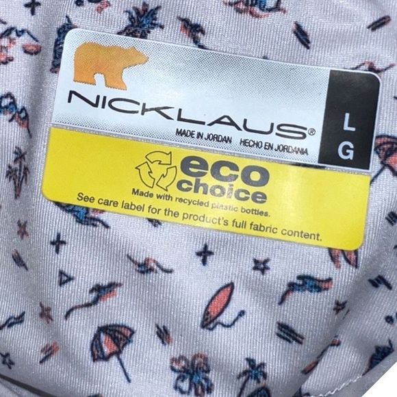 Women's Nicklaus Tropical White Stretch Golf Polo Size
Large - Picture 3 of 3